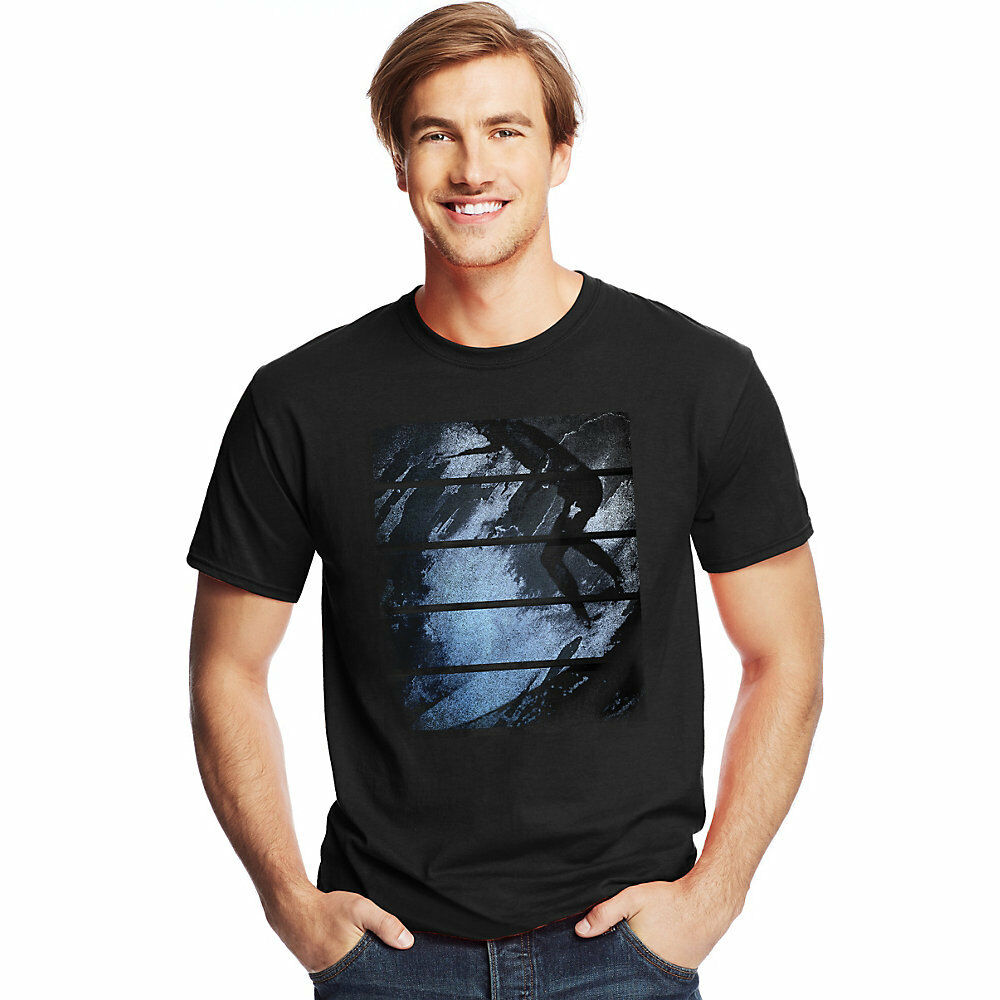 Hanes Men's Surfer Stripes Graphic Tee GT49 Y06035