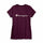 Champion Women Plus Jersey V-Neck Tee Graphic-Classic Script QW124G Y07245