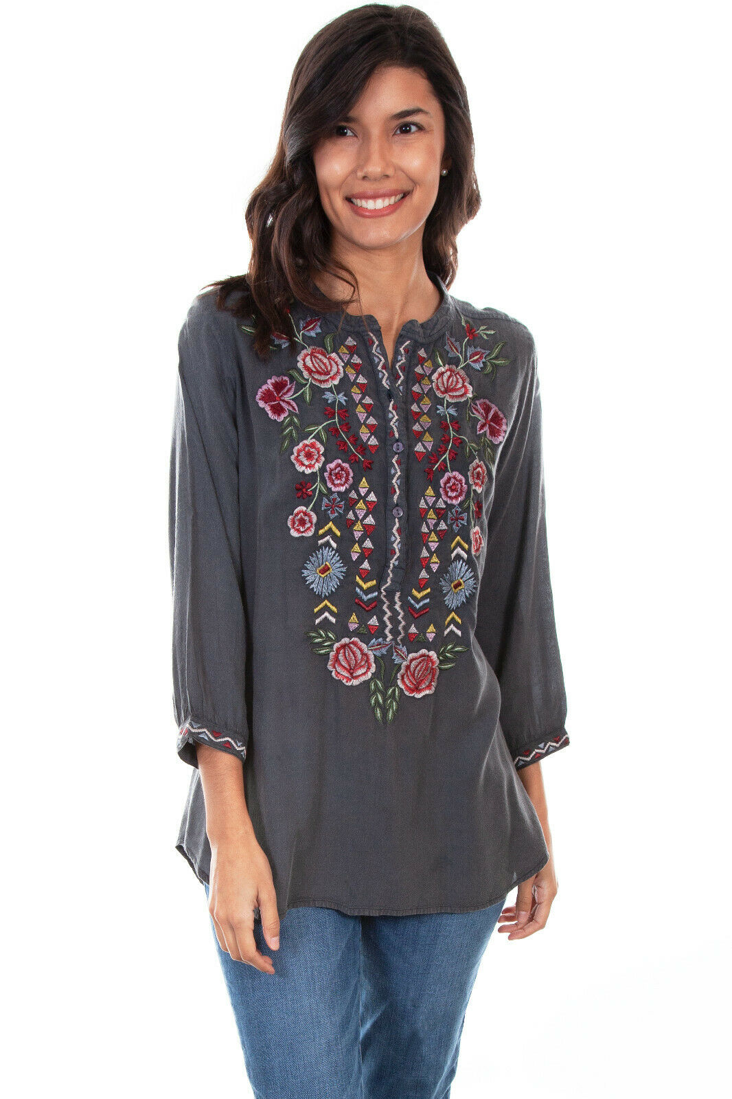 Scully Women's Embroidered Tunic HC570
