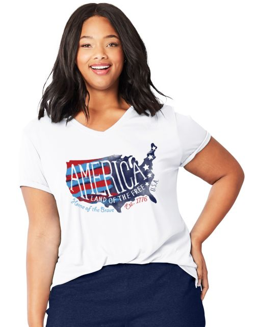 JMS Americana Map Graphic Tee OJMS3A Y08292