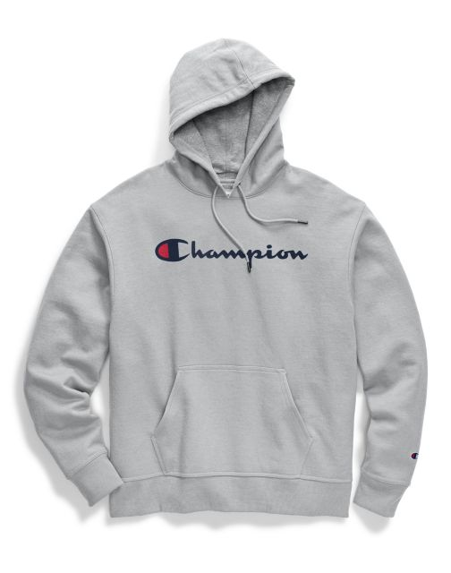 Champion Men's Powerblend® Pullover Hoodie, Script Logo GF89H Y06794
