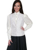 Scully Rangewear Women's Polyester Scroll Vine Lapel Vest RW589