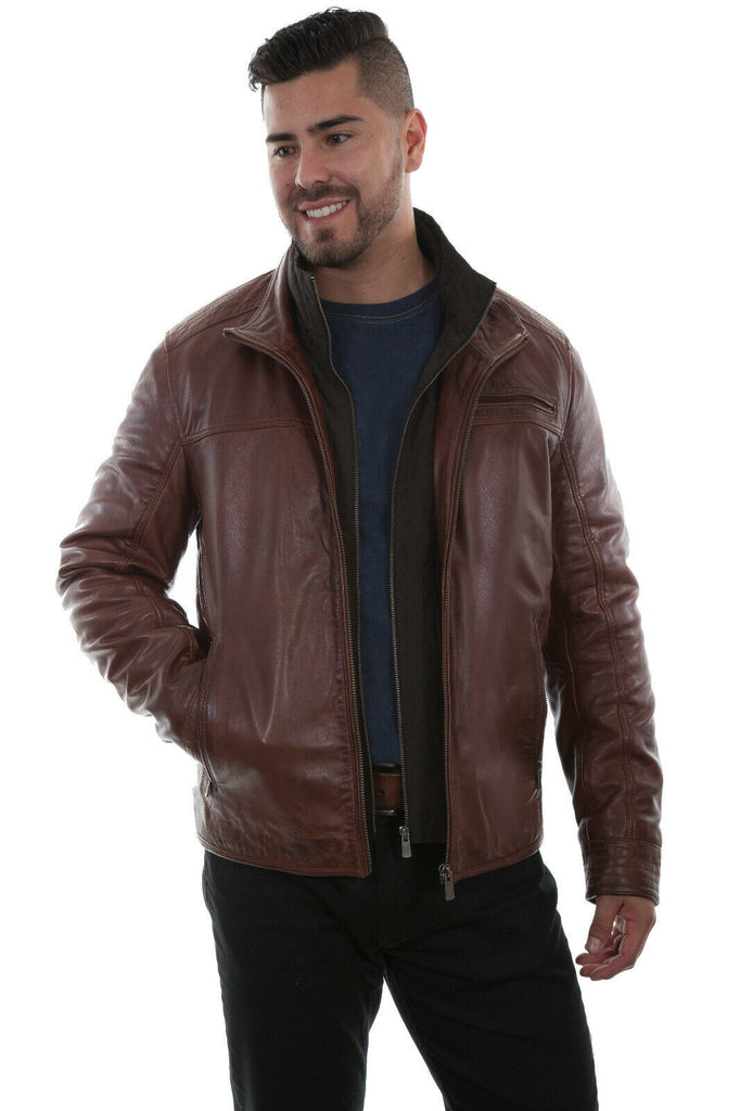 Scully Men's Leather Quilted Bomber Jacket 1021