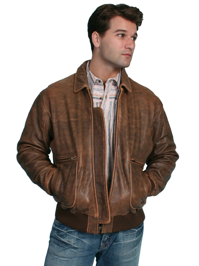 Scully Leather Men's Lamb Bi-Swing Bomber Jacket 714