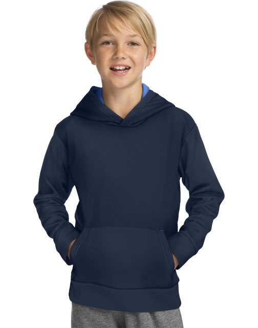 Hanes Sport™ Boy's Tech Fleece Pullover Raglan Hoodie OD258