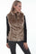 Scully Womens Sand Faux Fur Plush Vest 8054