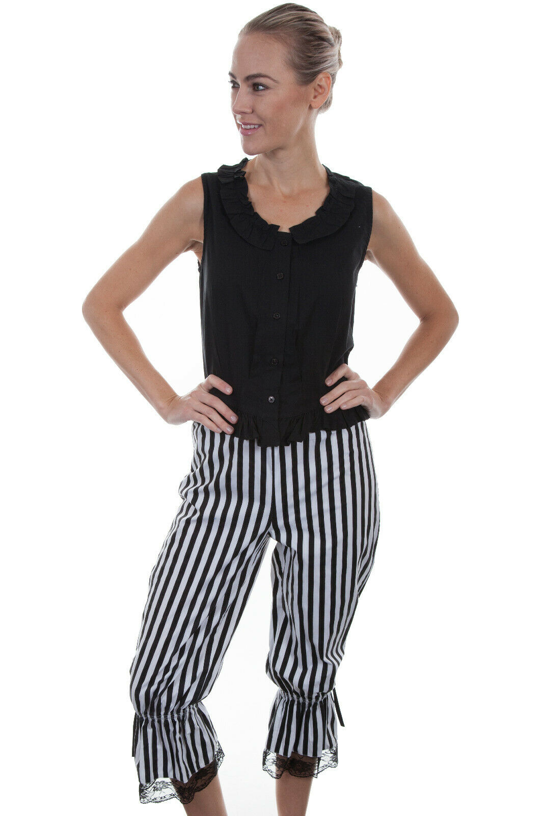 Scully Rangewear Women's Cotton Blend Ruffles Striped Bloomers RW571