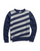 Champion Women Heritage Fleece Asymmetrical Stripe Crew W3130