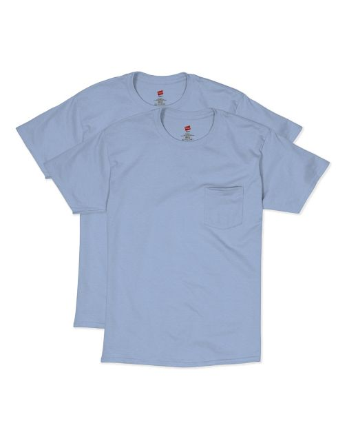 Hanes Men's Short Sleeve Pocket Tee Value Pack (2-pack) O55902