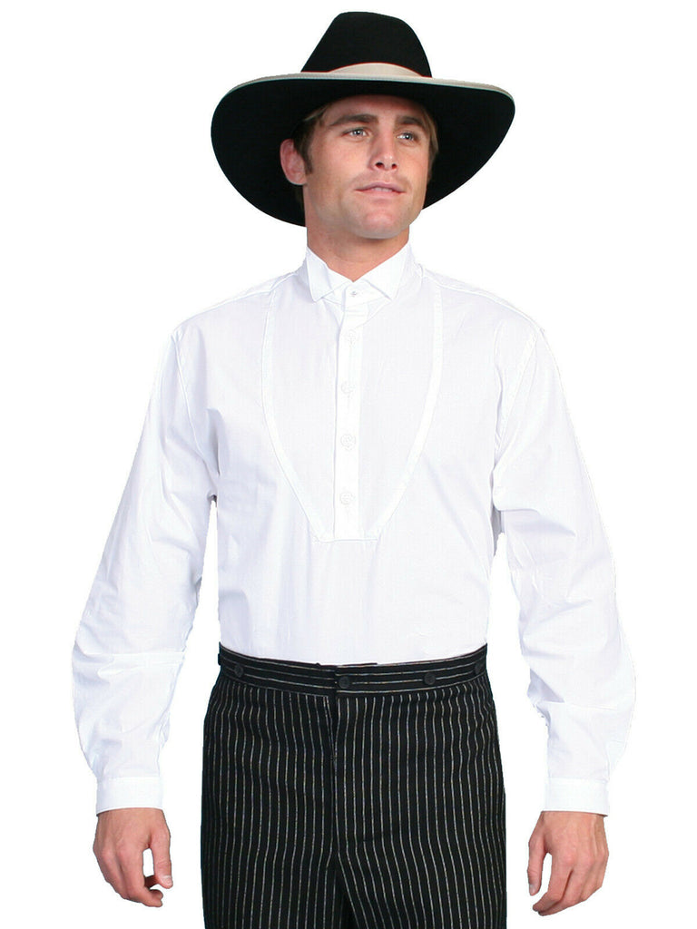 Scully RangeWear Men's 100% Cotton Gambler L/S Pullover Western Shirt RW154