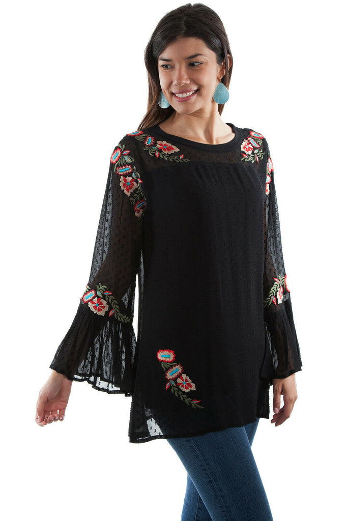 Scully women's Embroidered Tunic HC505