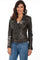 Scully Women's Vintage Lamb Embroidered and Studded Motorcycle Jacket L1032