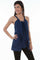 Scully Womens Dark Blue 100% Cotton Rope Strap Sleeveless Tunic PSL-234