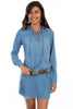Scully Women's Cotton Criss Cross Long Sleeve Dress HC472