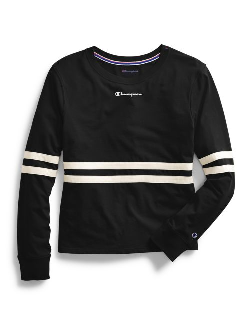 Champion Women's Heritage Long-Sleeve Tee, Script Logo W4372 550244