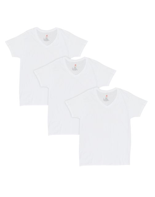 Hanes Men's Comfort Fit Ultra Soft Cotton/Modal V-Neck Undrshirt 2XL 3-Pk CFFVC3