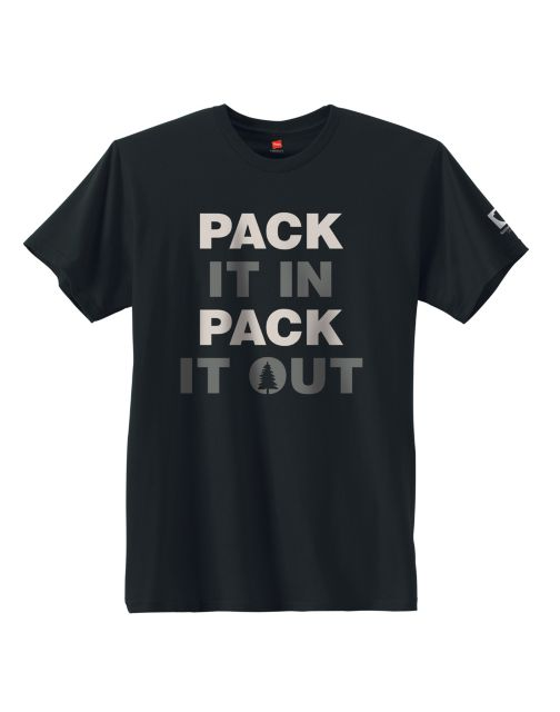Hanes Pack it in, Pack it out National Park Graphic Tee GT49P Y07652