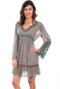 Scully Women's V-Neck Embroidered Dress HC590