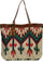 Scully Woven Leather Trim Handbag B302