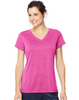 Hanes Sport™ Women's Heathered Performance V-Neck Tee O9032