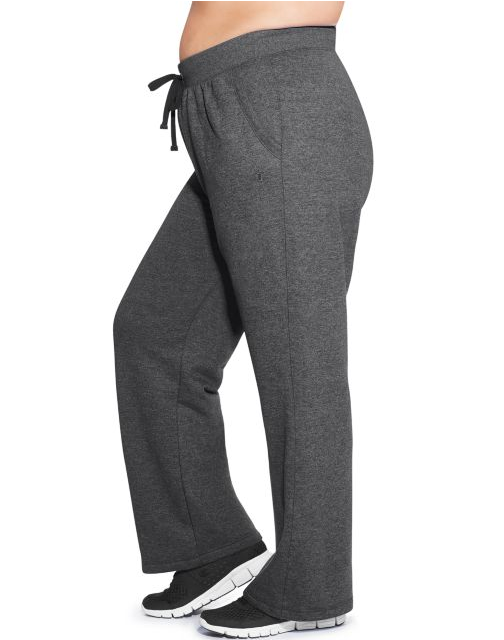 Champion Women Plus Fleece Open Bottom Pant QM4854