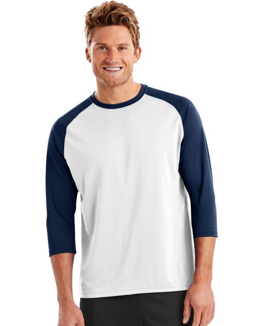 Hanes Sport™ Men's Performance Baseball Tee O5423