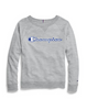 Champion Women's Plus Heritage French Terry Crew, Chainstitch Logo QW4925 549938