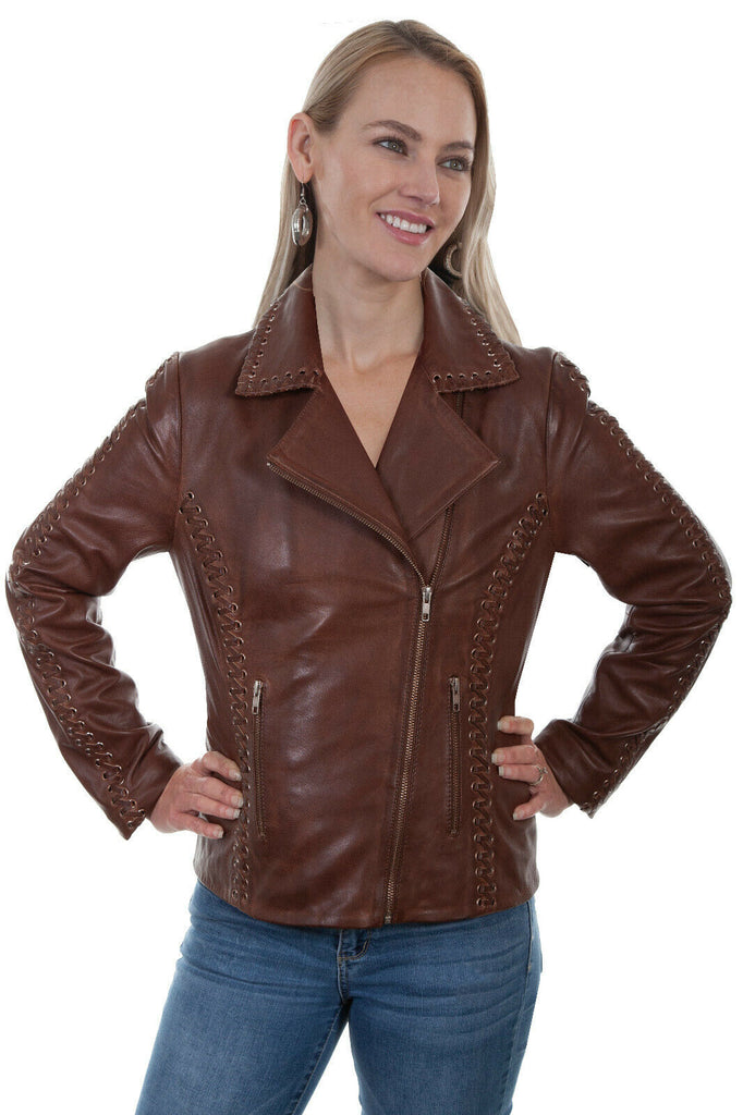 Scully Women's Lambskin Motorcycle Jacket L1030