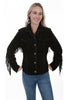 Scully Women's Suede Snap Fringe Jacket L1016