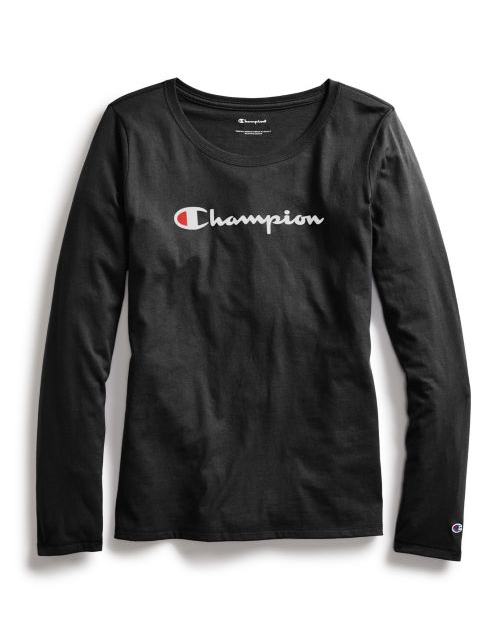 Women Classic Long-Sleeve Tee, Script Logo