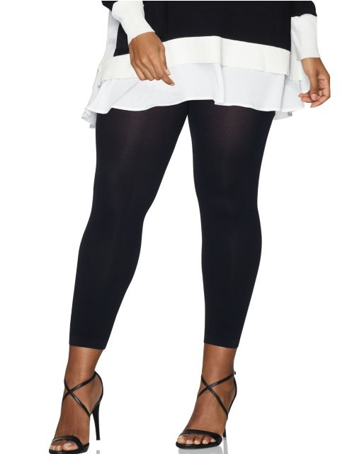 Hanes Curves Blackout Footless Tights HSP004
