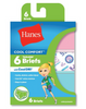 Hanes Girls' Cool Comfort™ Briefs with Cool Dri® 6-Pack GCSCB6