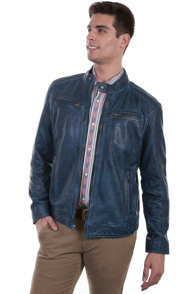 Scully Men's Lamb Cafe Racer Jacket 7