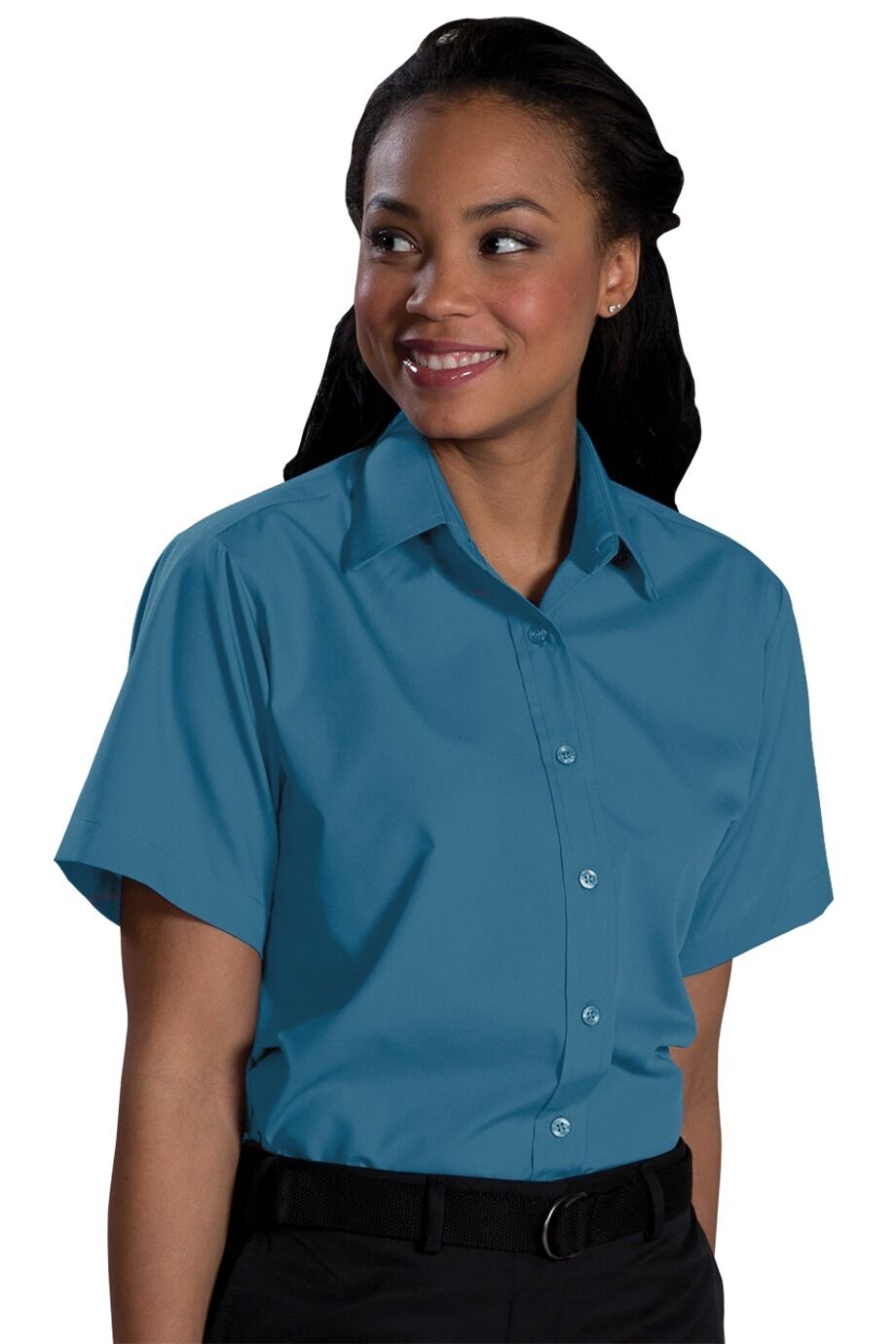 Broadcloth Short Sleeve Blouse 5313