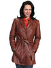 Scully Leather Women's Classic Knee Length Belted Lamb Coat L51