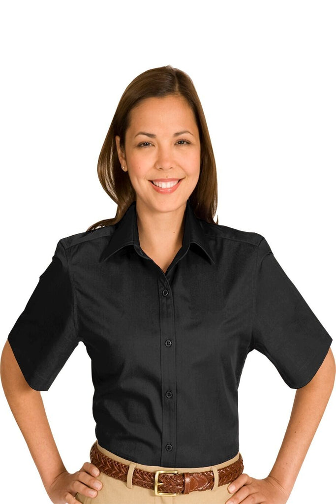 Cotton + Twill Short Sleeve Blouse 5740