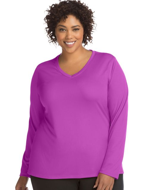 JMS Active Long Sleeve Cool Dri® V-Neck Tee OJ905