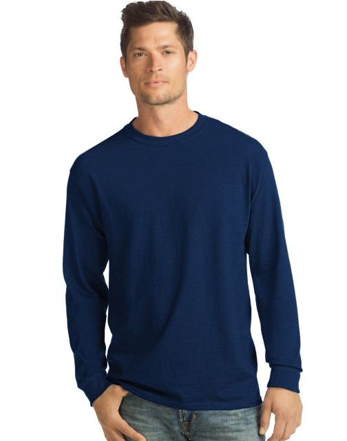 Hanes ComfortSoft® Men's Long-Sleeve T-Shirt 4-Pack O5286