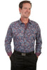 Scully Men's 100% Cotton Paisley Long Sleeve Western Shirt PS-212