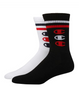 Champion Men's Performance Crew Socks, Vertical C Logo, 2-Pack CH168