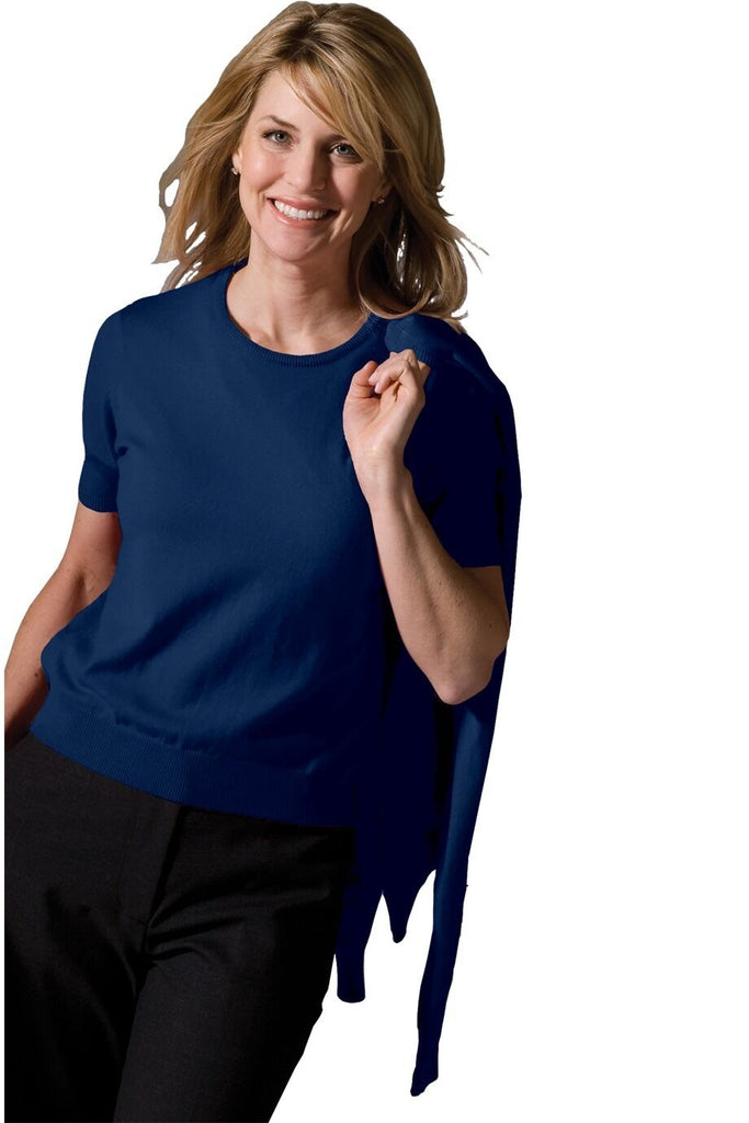 Women's Corporate Performance Cardigan Twin Set Jewel Neck Sweater 038