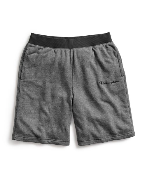 Champion Men's Heritage Heather YC Shorts, Embroidered Logo 85061 550495