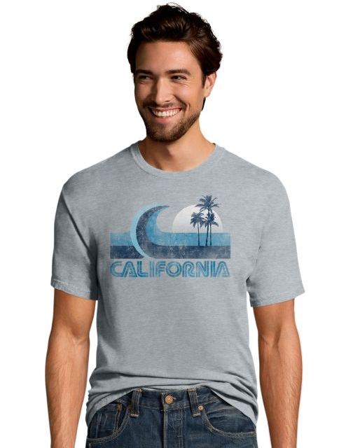 Hanes Men's California Wave Graphic Tee GT49
