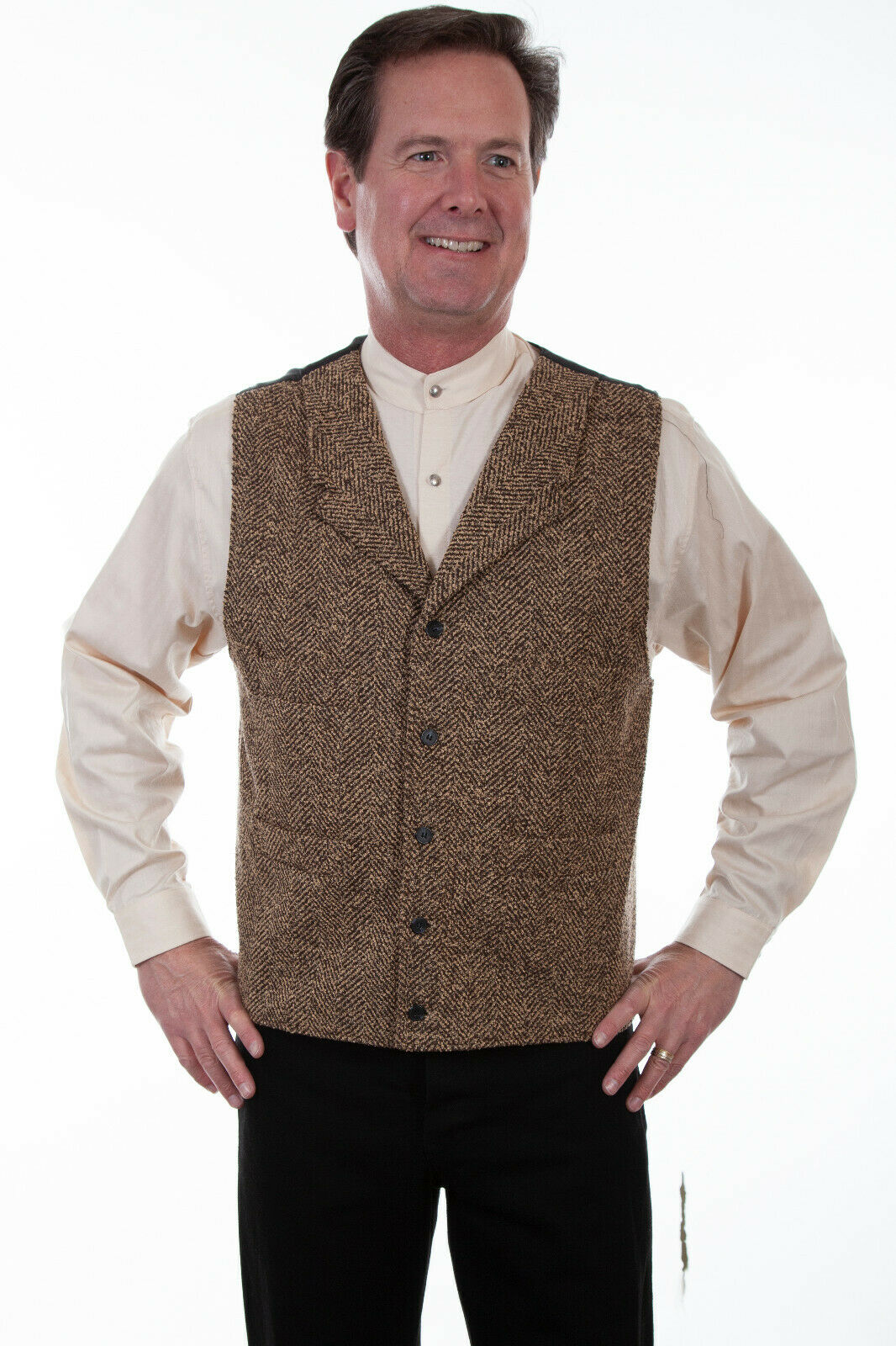 Scully Men's Tweed Vest 521124