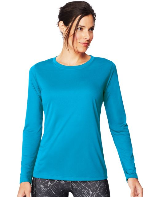 Hanes Sport™ Cool DRI® Women's Performance Long-Sleeve T-Shirt O9308