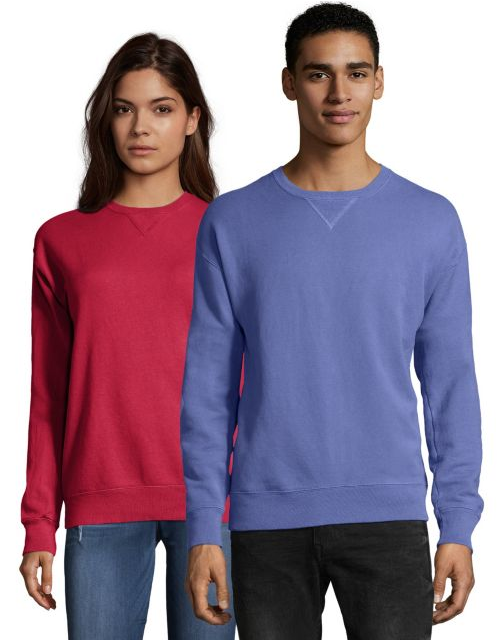 Hanes Men's ComfortWash™ Garment Dyed Fleece Sweatshirt GDH400 GRTDYE