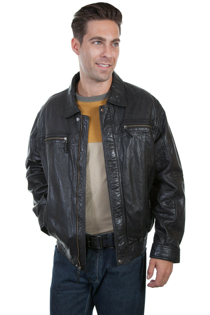Scully Men's Black Rugged Lamb Jacket 36