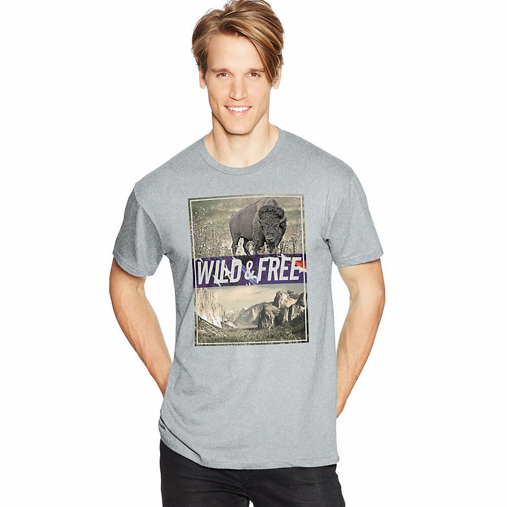 Hanes Men's Wild & Free Graphic Tee GT49 Y06046