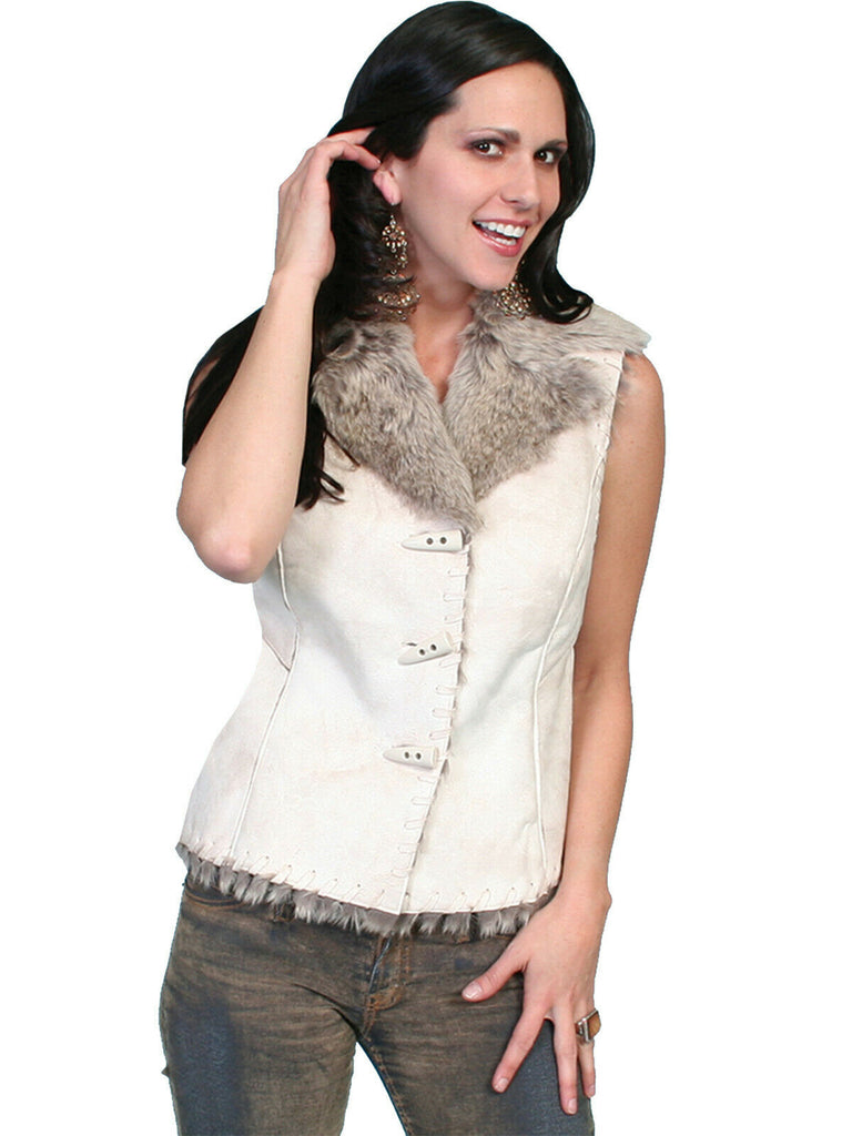 Scully Ladies Faux Shearling Vest 8006