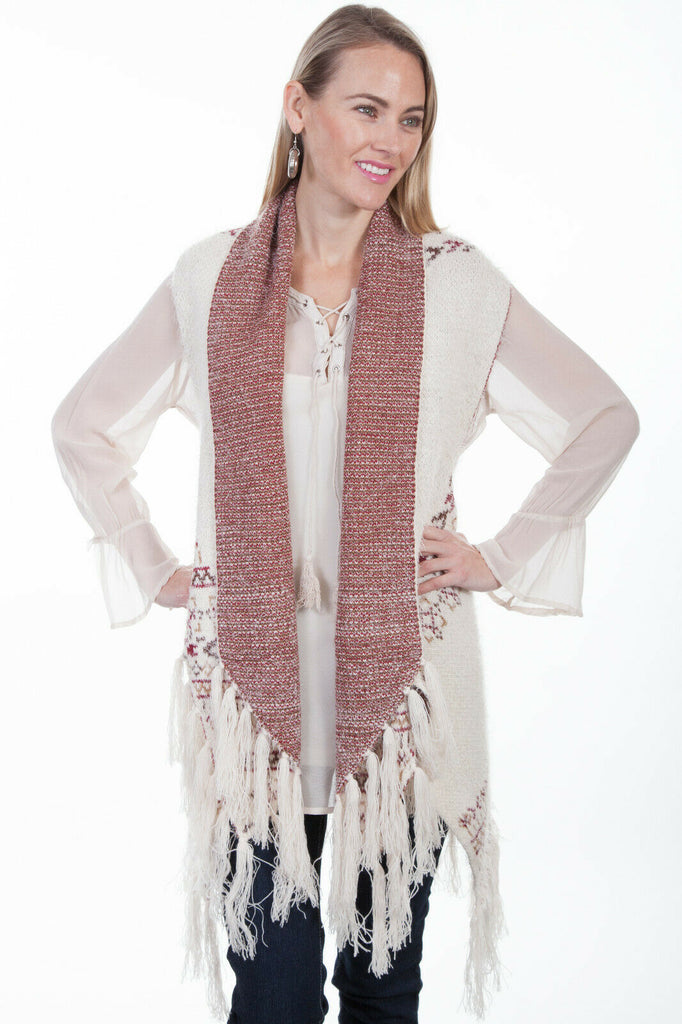 Scully Womens Acrylic Colorful Knit Cardigan HC305